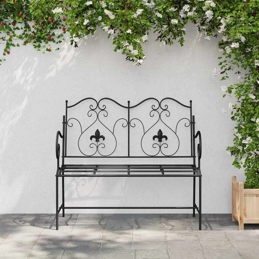 Tuinbank Zwart 104 x 54 x 93 cm Staal