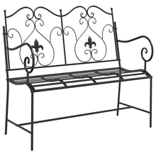 Tuinbank Zwart 104 x 54 x 93 cm Staal