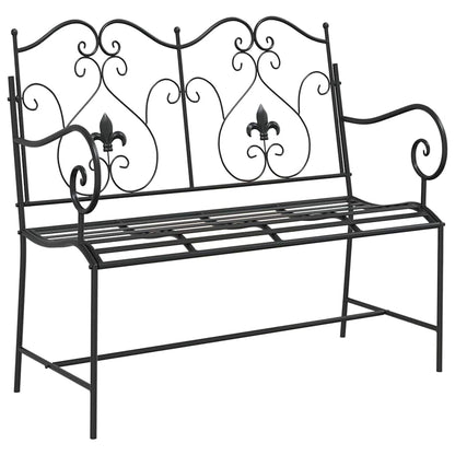 Tuinbank Zwart 104 x 54 x 93 cm Staal