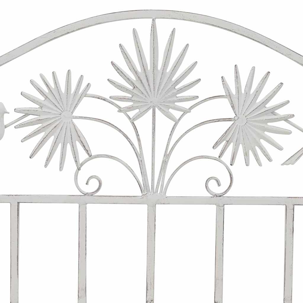 Tuinbank Antiek wit 104 x 52,5 x 89 cm Staal