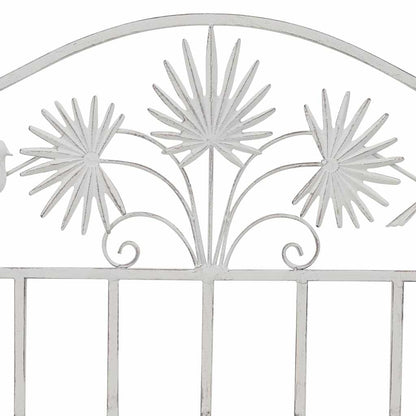 Tuinbank Antiek wit 104 x 52,5 x 89 cm Staal
