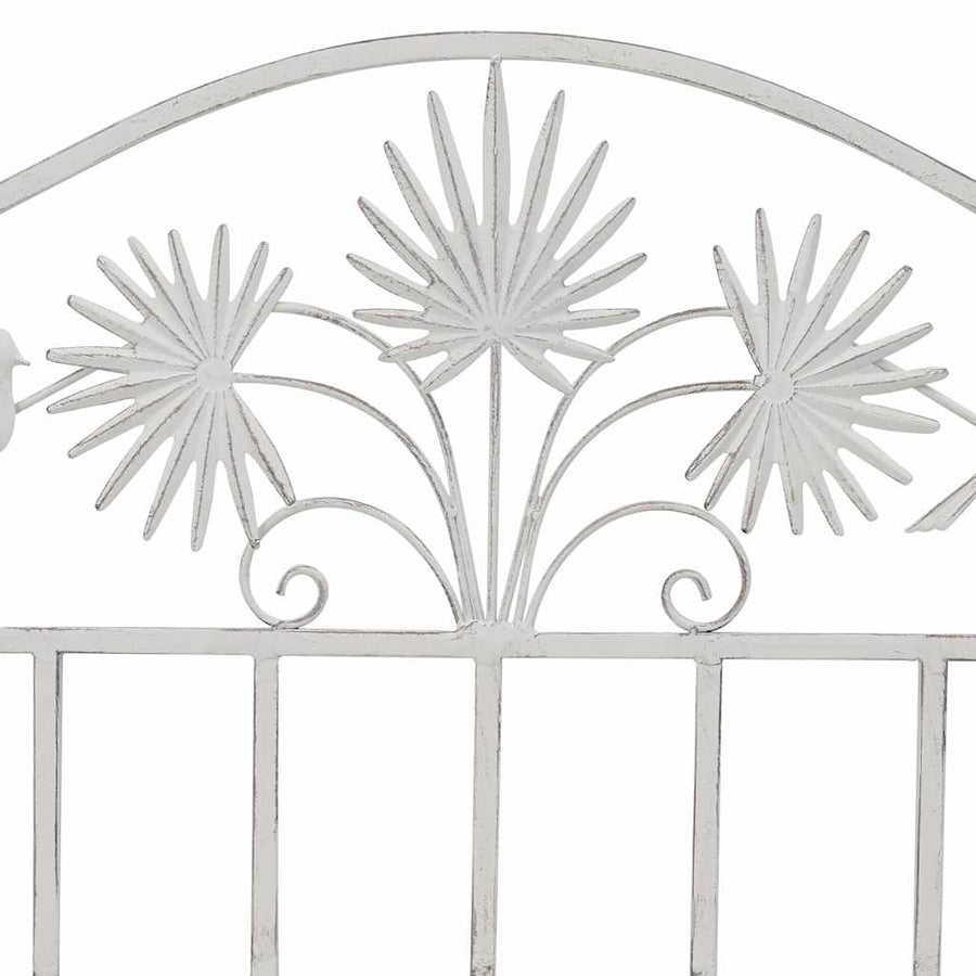 Tuinbank Antiek wit 104 x 52,5 x 89 cm Staal