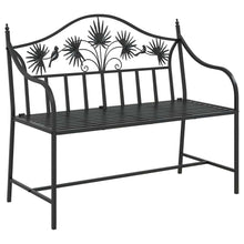 Tuinbank Zwart 104 x 52,5 x 89 cm Staal
