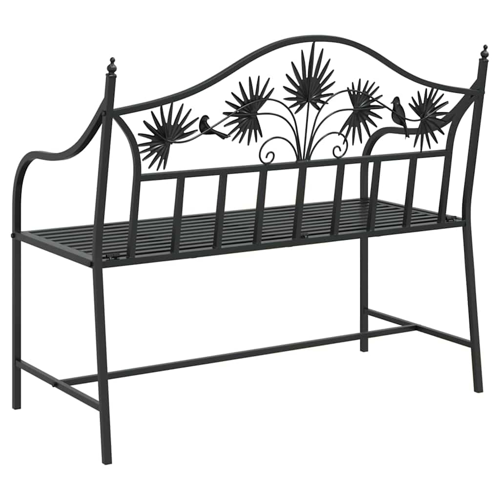 Tuinbank Zwart 104 x 52,5 x 89 cm Staal