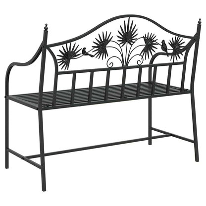 Tuinbank Zwart 104 x 52,5 x 89 cm Staal