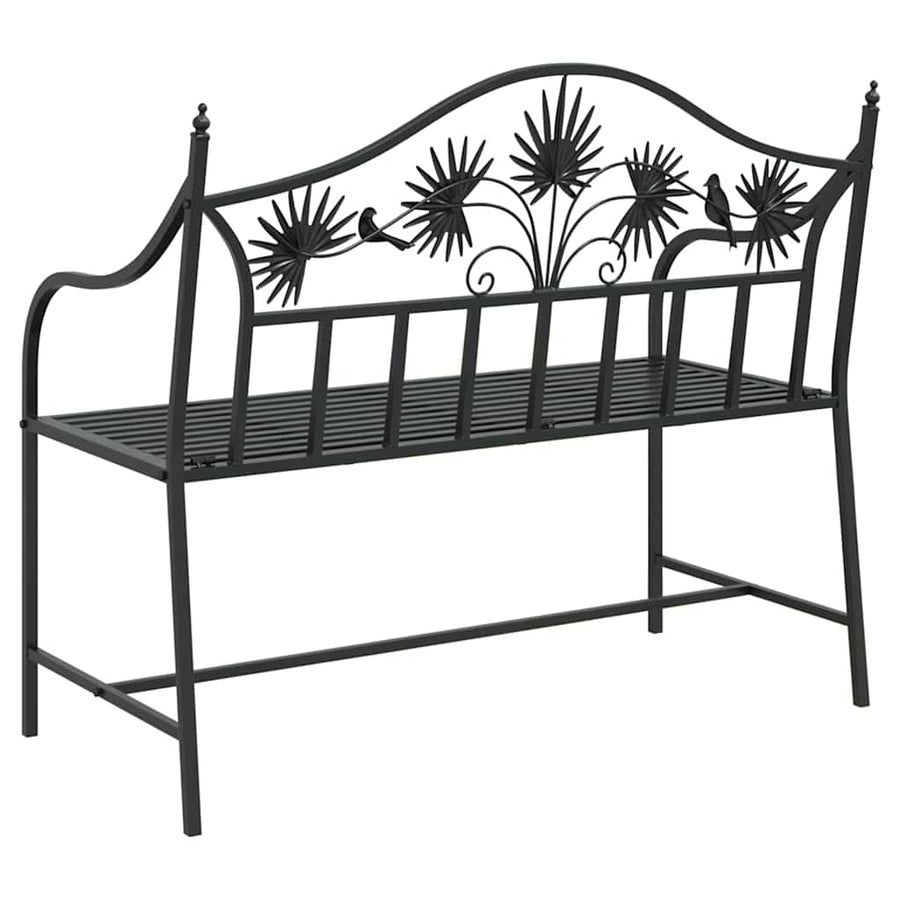 Tuinbank Zwart 104 x 52,5 x 89 cm Staal