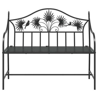Tuinbank Zwart 104 x 52,5 x 89 cm Staal