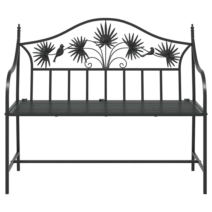 Tuinbank Zwart 104 x 52,5 x 89 cm Staal