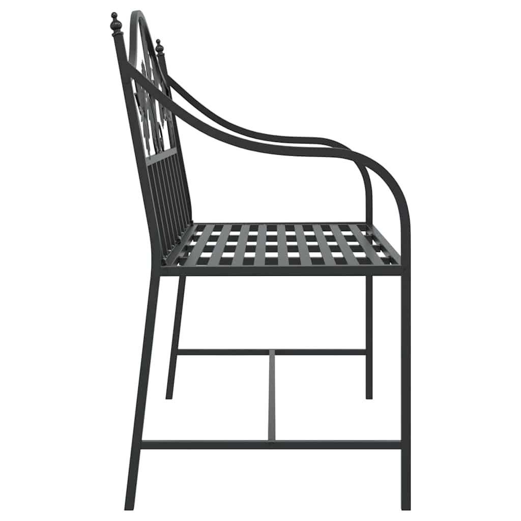 Tuinbank Zwart 104 x 52,5 x 89 cm Staal