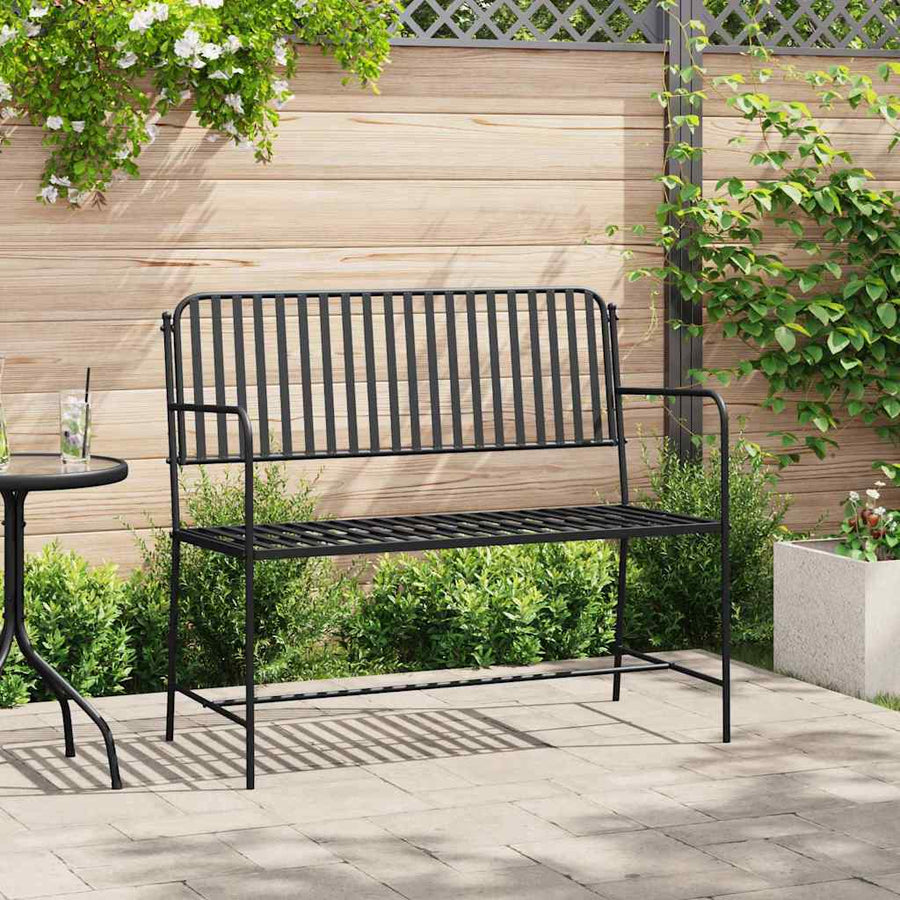 Tuinbank Zwart 103,5 x 51,5 x 90 cm Staal