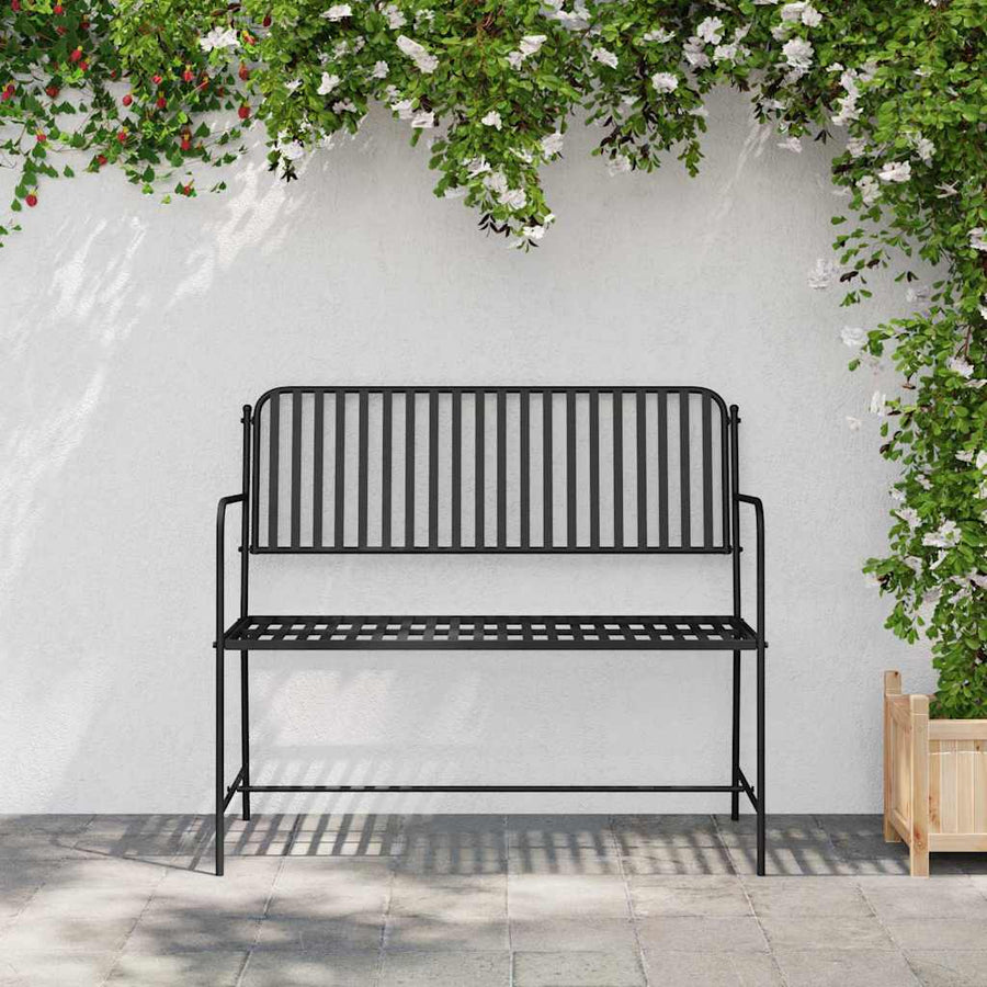 Tuinbank Zwart 103,5 x 51,5 x 90 cm Staal