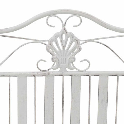 Tuinbank Antiek wit 103,5 x 59 x 89 cm Staal