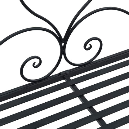 Tuinbank Zwart 121 x 48 x 200 cm Staal