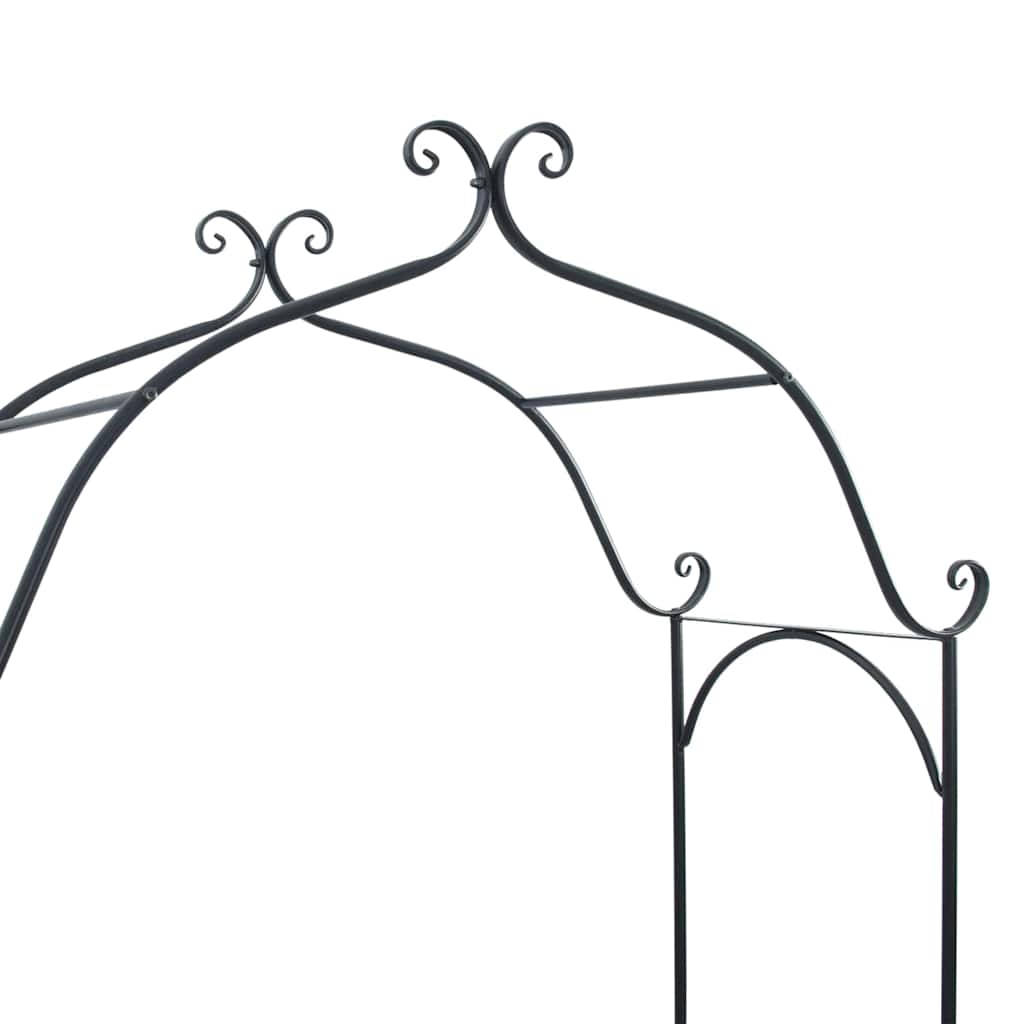 Tuinbank Zwart 121 x 48 x 200 cm Staal