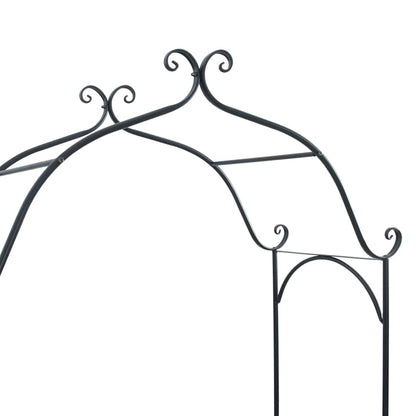 Tuinbank Zwart 121 x 48 x 200 cm Staal