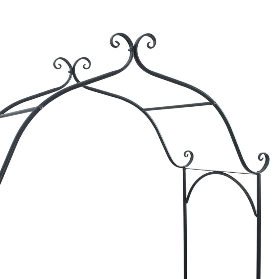 Tuinbank Zwart 121 x 48 x 200 cm Staal