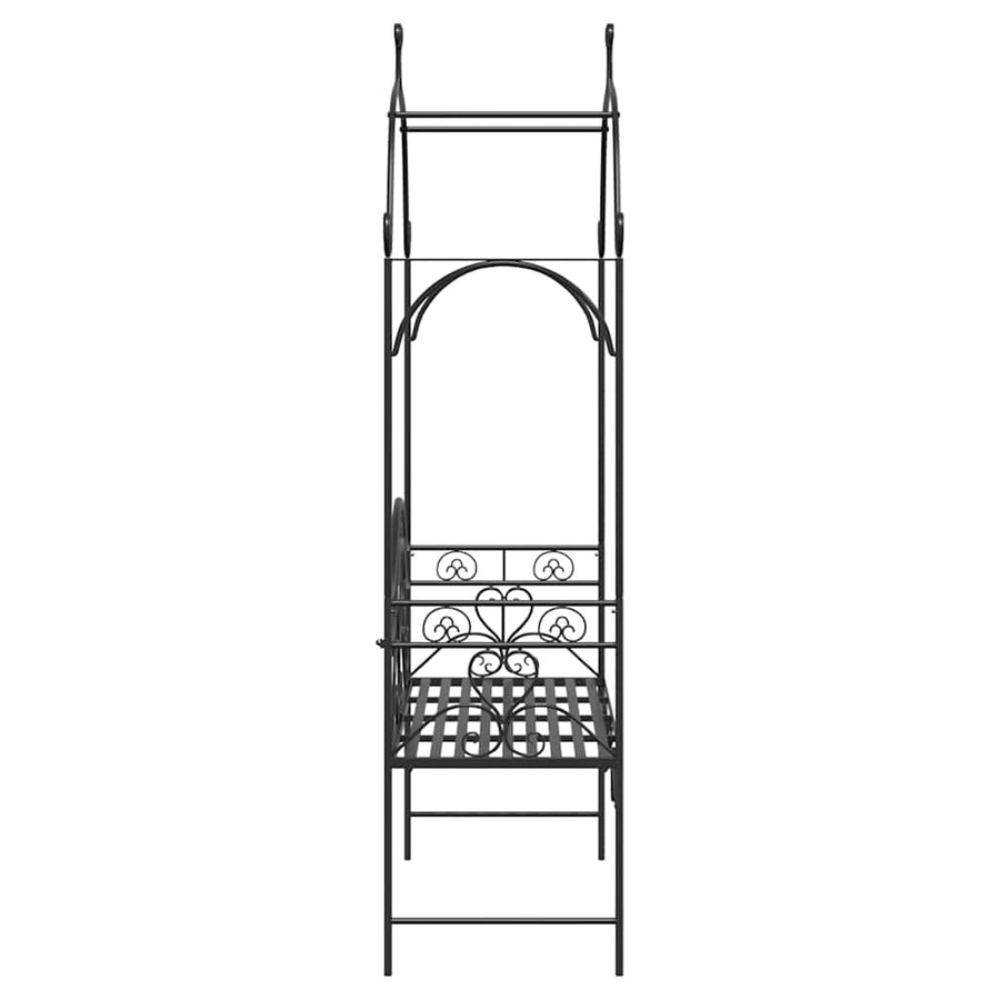 Tuinbank Zwart 121 x 48 x 200 cm Staal
