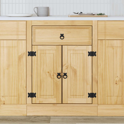 Kast met lade Honing 60 x 46 x 81,5 cm Massief grenenhout