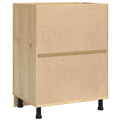 Kast met lade Honing 60 x 46 x 81,5 cm Massief grenenhout