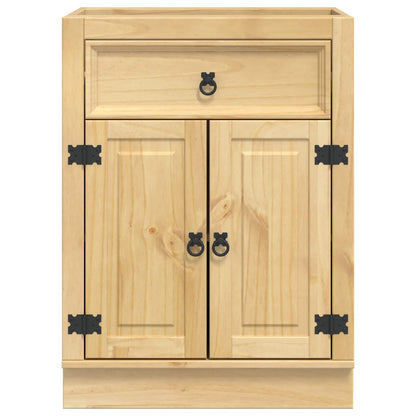 Kast met lade Honing 60 x 46 x 81,5 cm Massief grenenhout