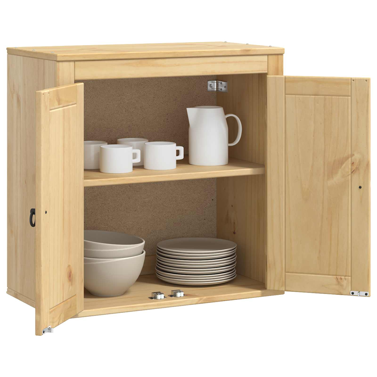 Kast met plank Honing 60 x 32 x 40 cm Massief grenenhout