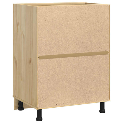 Kast met plank Honing 60 x 46 x 81,5 cm Massief grenenhout
