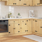 Kast massief grenenhout 40x46x81,5 cm honingbruin