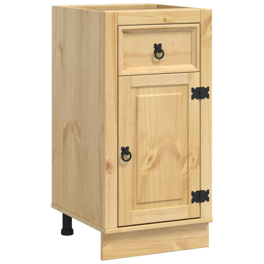 Kast met lade Honing 40 x 46 x 81,5 cm Massief grenenhout