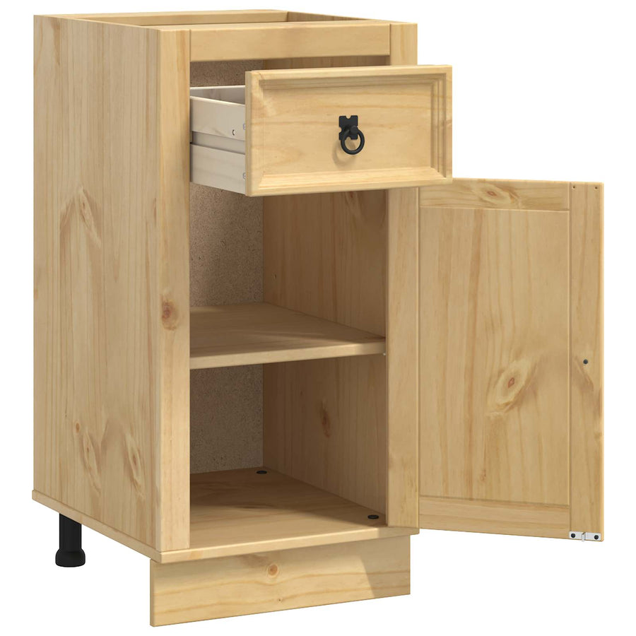 Kast met lade Honing 40 x 46 x 81,5 cm Massief grenenhout