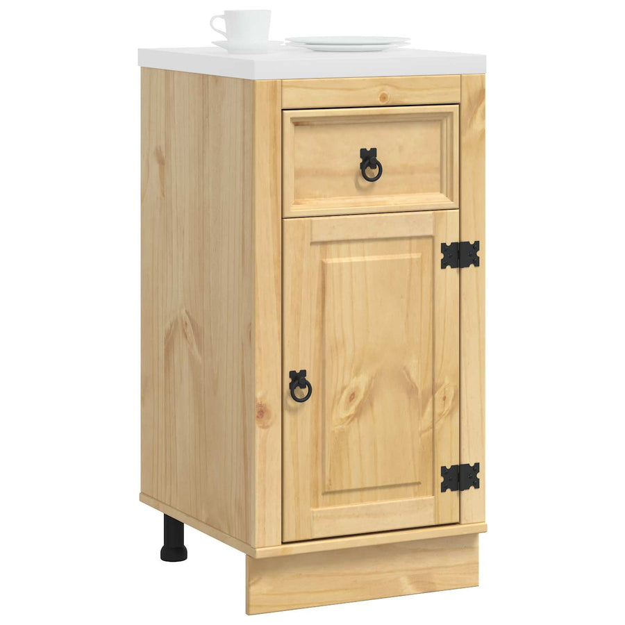 Kast met lade Honing 40 x 46 x 81,5 cm Massief grenenhout