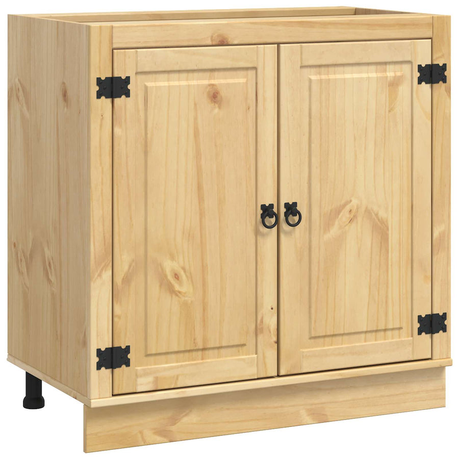 Kast met plank Honing 80 x 46 x 81,5 cm Massief grenenhout