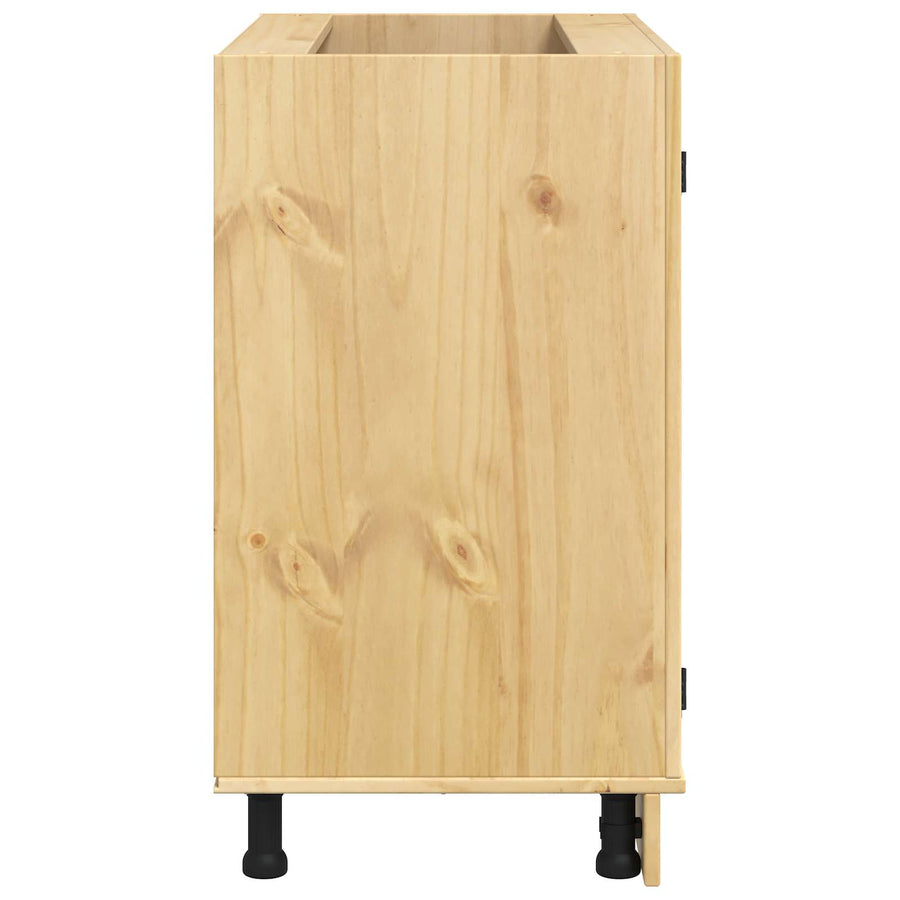 Kast met plank Honing 80 x 46 x 81,5 cm Massief grenenhout