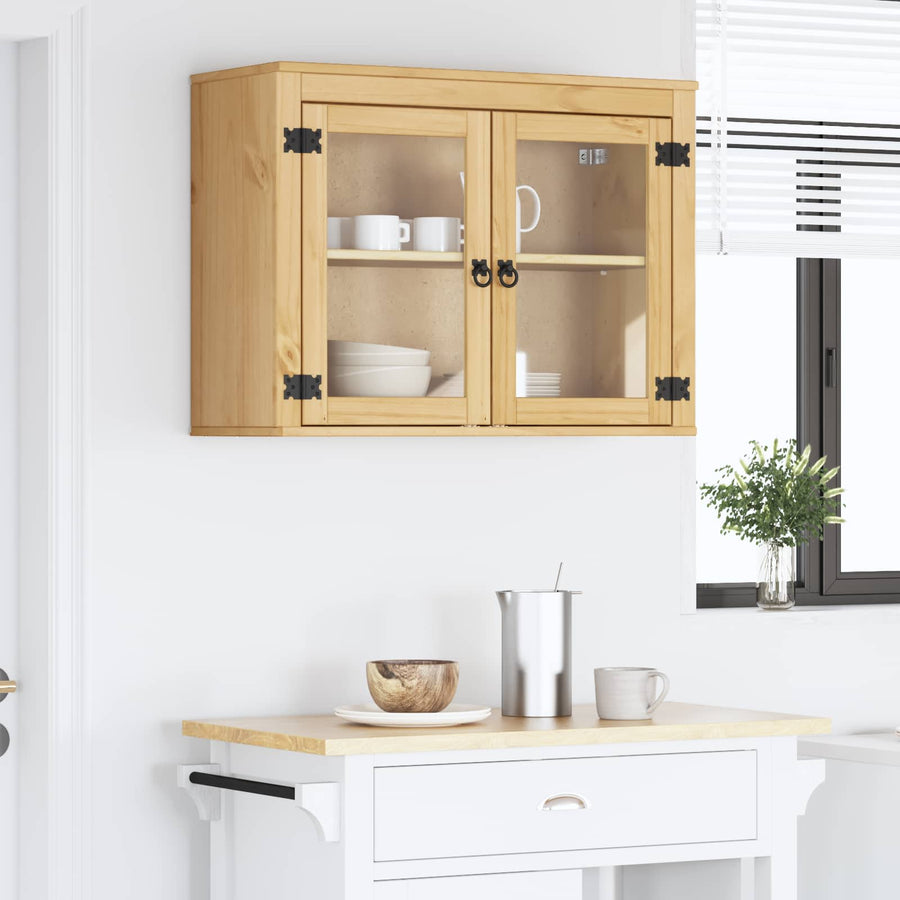 Kast met plank Honing 60 x 32 x 40 cm Massief grenenhout