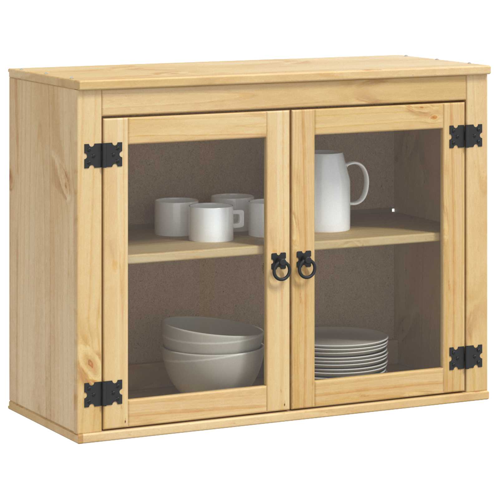 Kast met plank Honing 60 x 32 x 40 cm Massief grenenhout