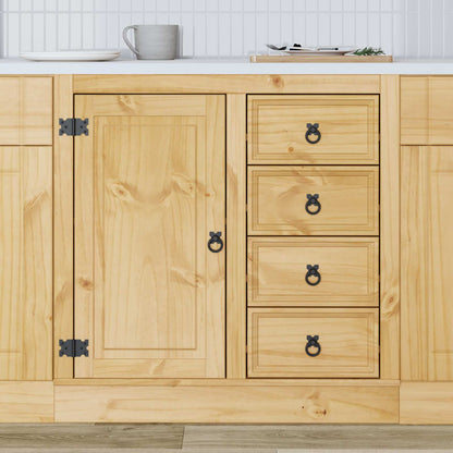 Kast met lade Honing 80 x 46 x 81,5 cm Massief grenenhout
