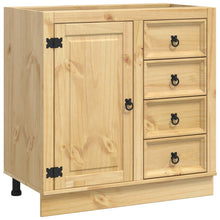 Kast met lade Honing 80 x 46 x 81,5 cm Massief grenenhout