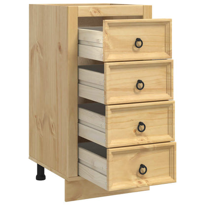 Kast met lade Honing 40 x 46 x 81,5 cm Massief grenenhout