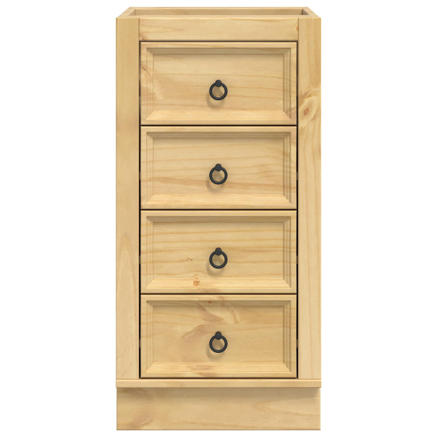 Kast met lade Honing 40 x 46 x 81,5 cm Massief grenenhout