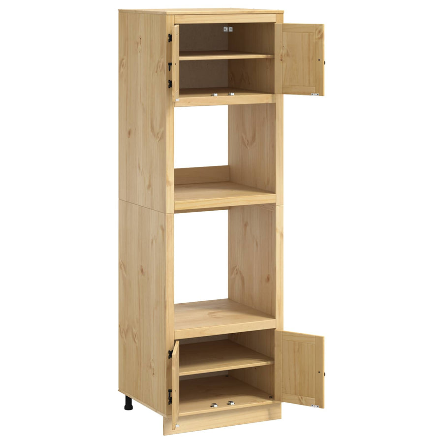 Kast Met Plank Honing 60 X 32 X 40 Cm Massief Grenenhout Wandkast met deuren