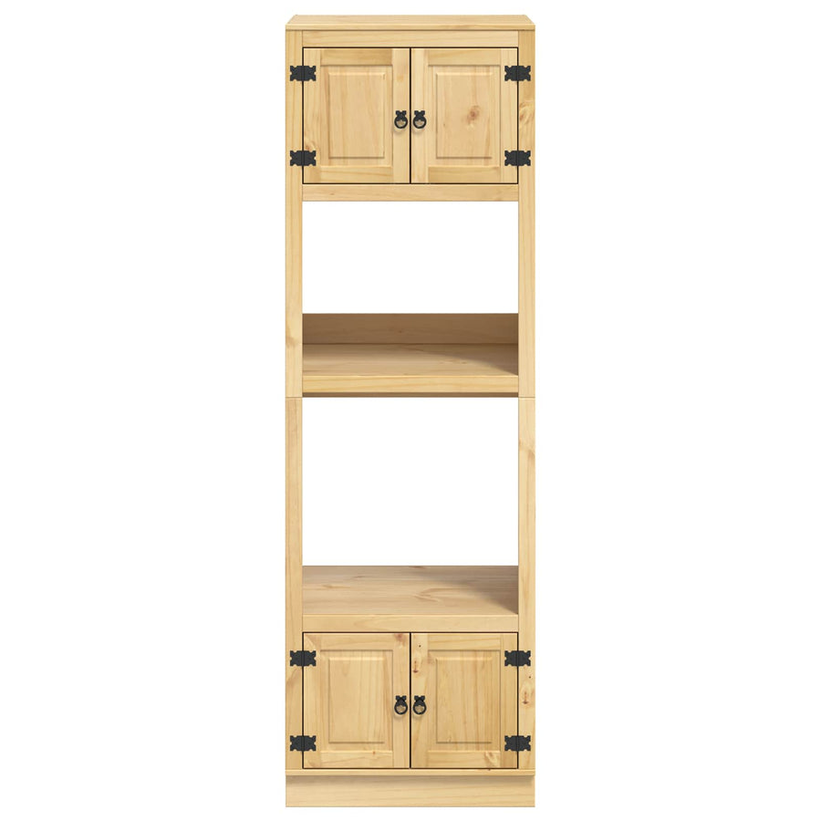 Kast Met Plank Honing 60 X 32 X 40 Cm Massief Grenenhout Wandkast met deuren
