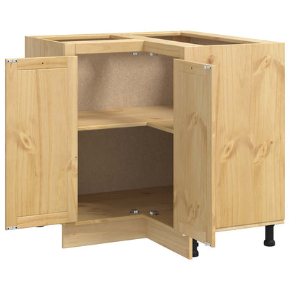 Kast met plank Honing 60 x 32 x 40 cm Massief grenenhout