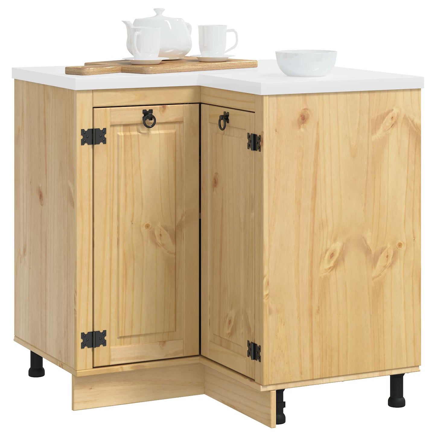 Kast met plank Honing 60 x 32 x 40 cm Massief grenenhout