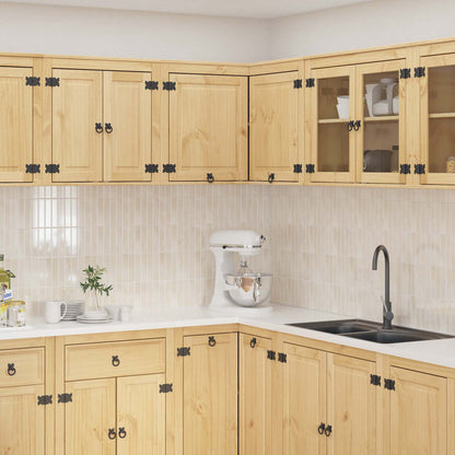 Kast met plank Honing 80 x 80 x 60 cm Massief grenenhout