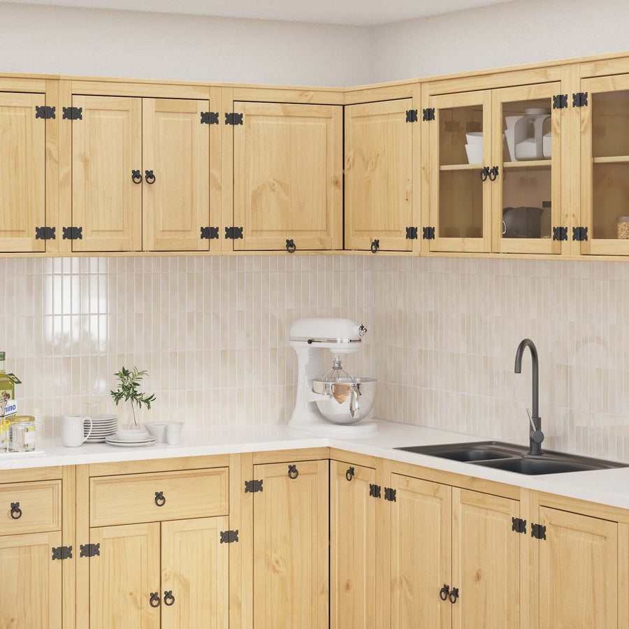 Kast met plank Honing 80 x 80 x 60 cm Massief grenenhout