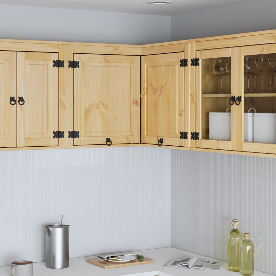 Kast met plank Honing 80 x 80 x 60 cm Massief grenenhout