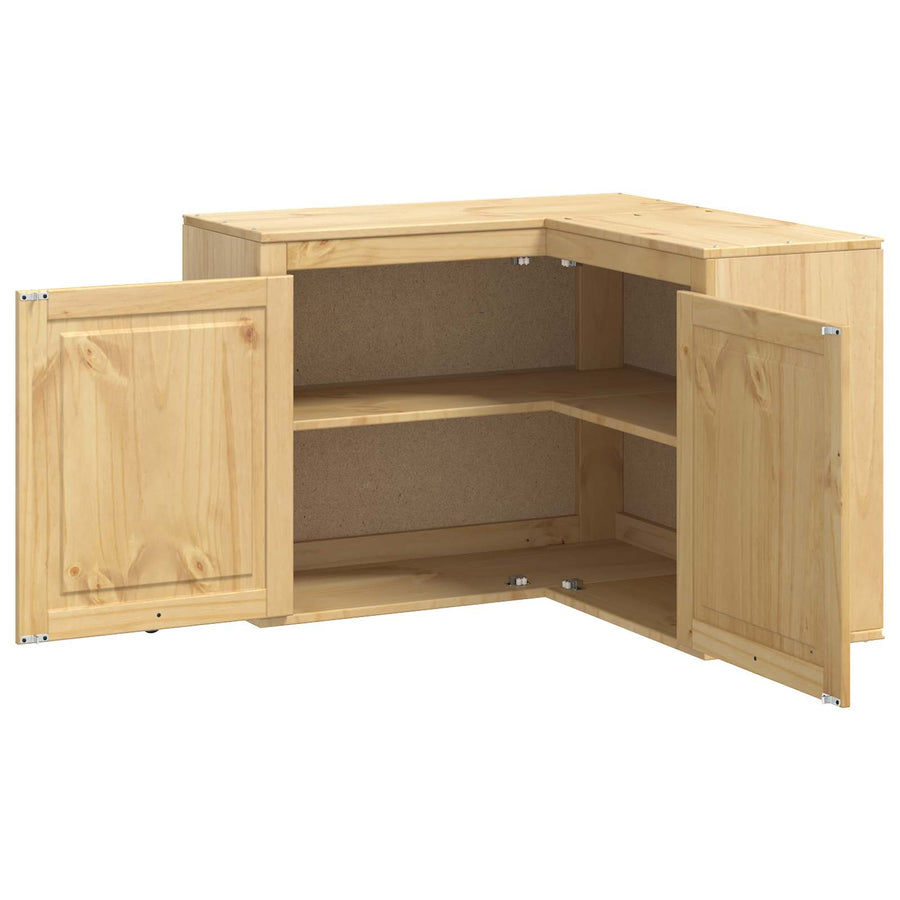 Kast met plank Honing 80 x 80 x 60 cm Massief grenenhout