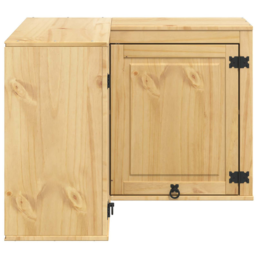 Kast met plank Honing 80 x 80 x 60 cm Massief grenenhout