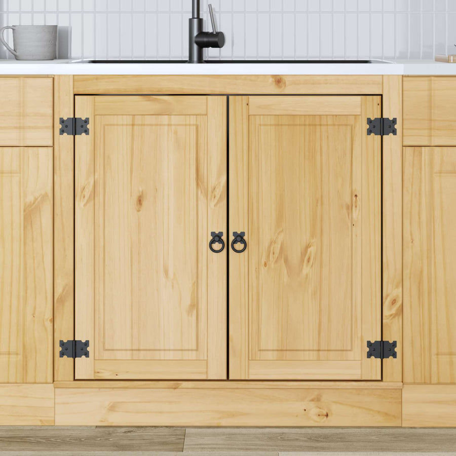 Kast met opslag Honing 80 x 46 x 81,5 cm Massief grenenhout