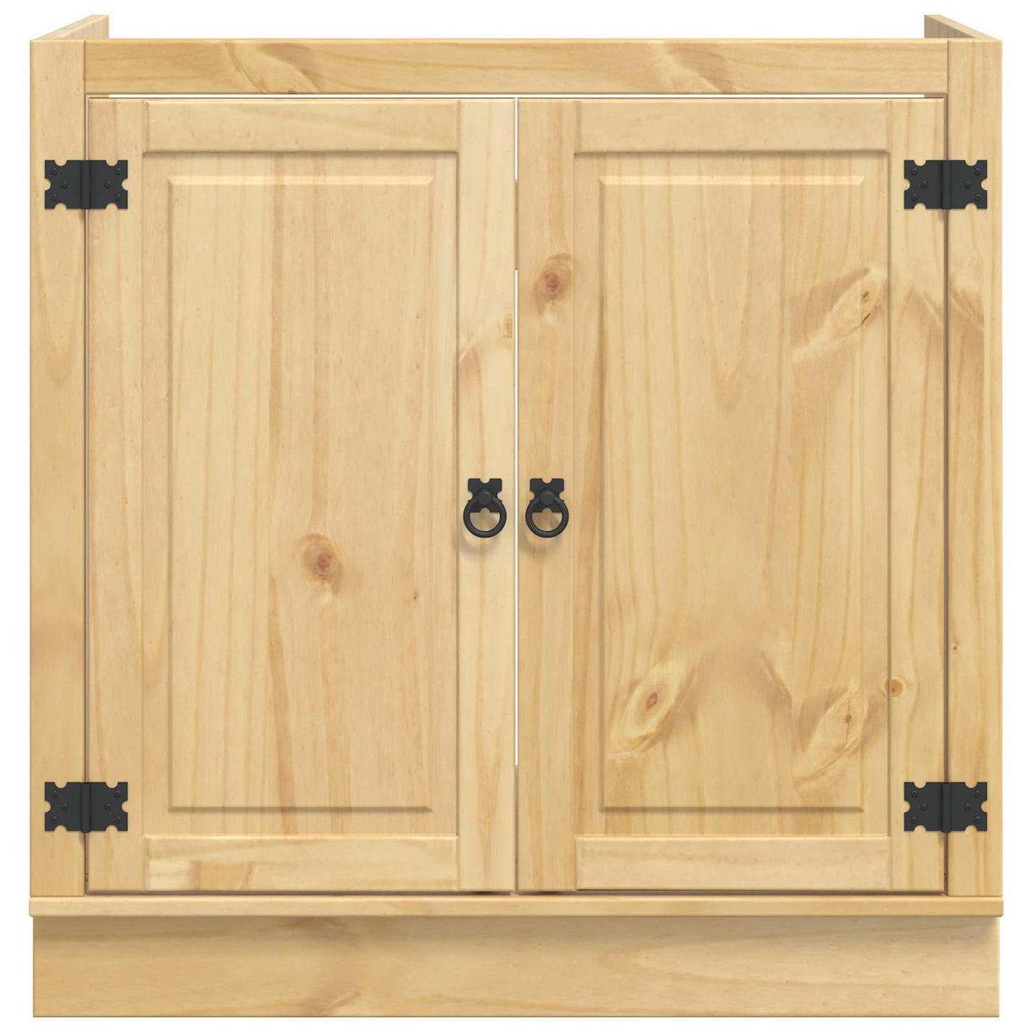 Kast met opslag Honing 80 x 46 x 81,5 cm Massief grenenhout