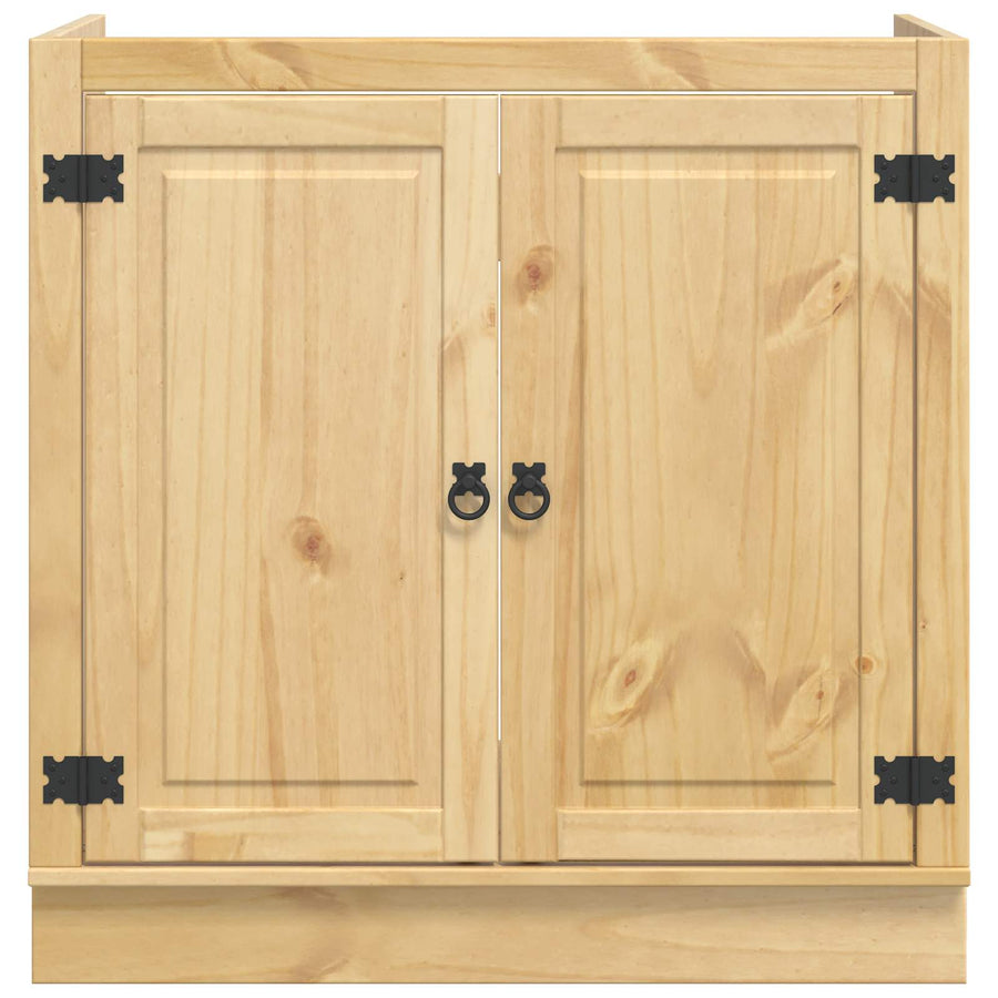 Kast met opslag Honing 80 x 46 x 81,5 cm Massief grenenhout